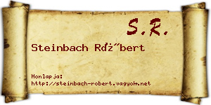 Steinbach Róbert névjegykártya